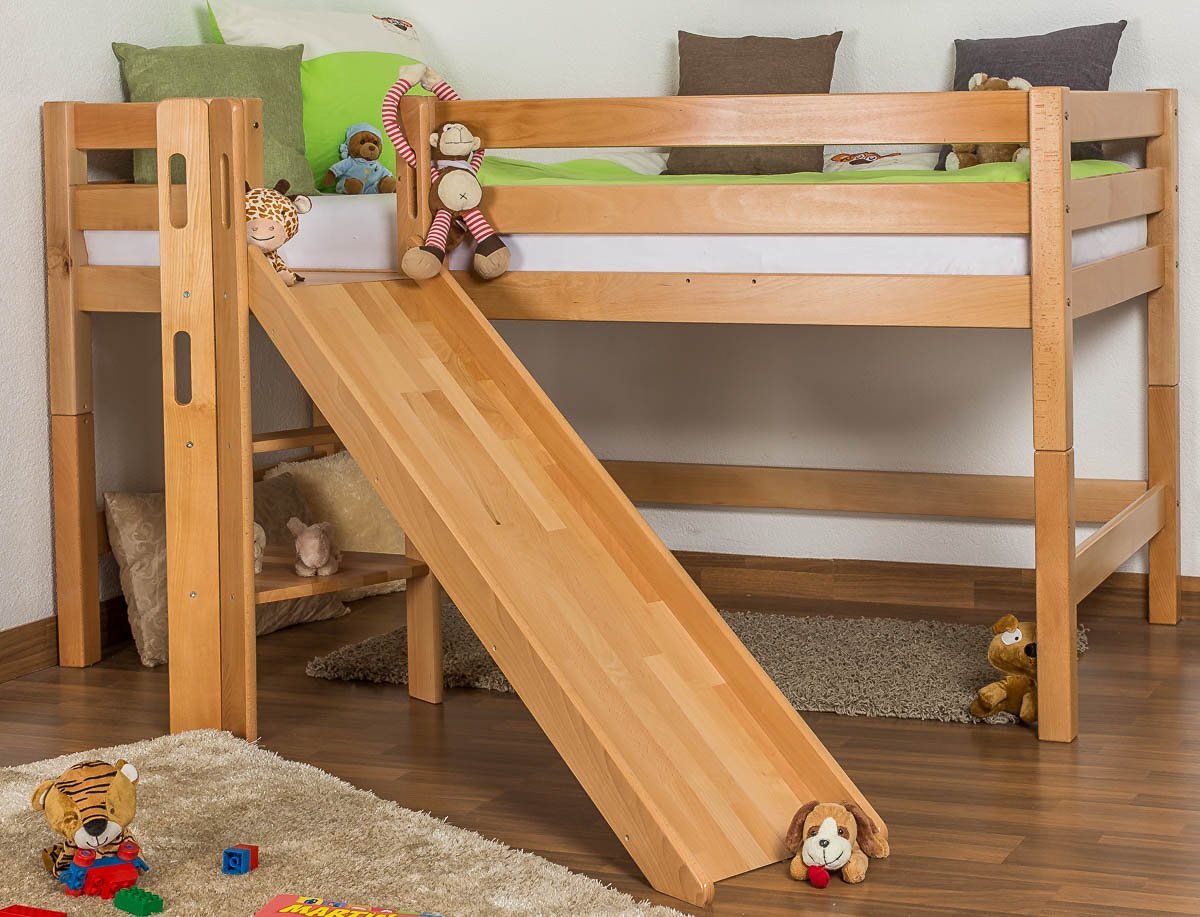 Ein bett mit rutsche sorgt für mehr spaà im kinderzimmer!